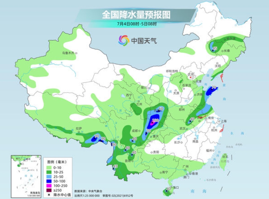 主雨帶北抬！河南山東等地有較強(qiáng)降雨 南方高溫悶熱天氣加強(qiáng)